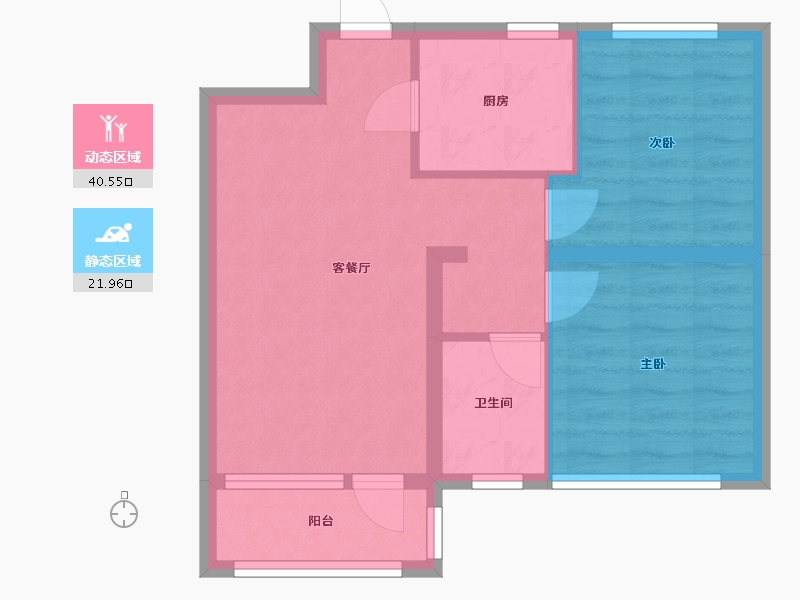 河北省-唐山市-新野上郡-72.00-户型库-动静分区