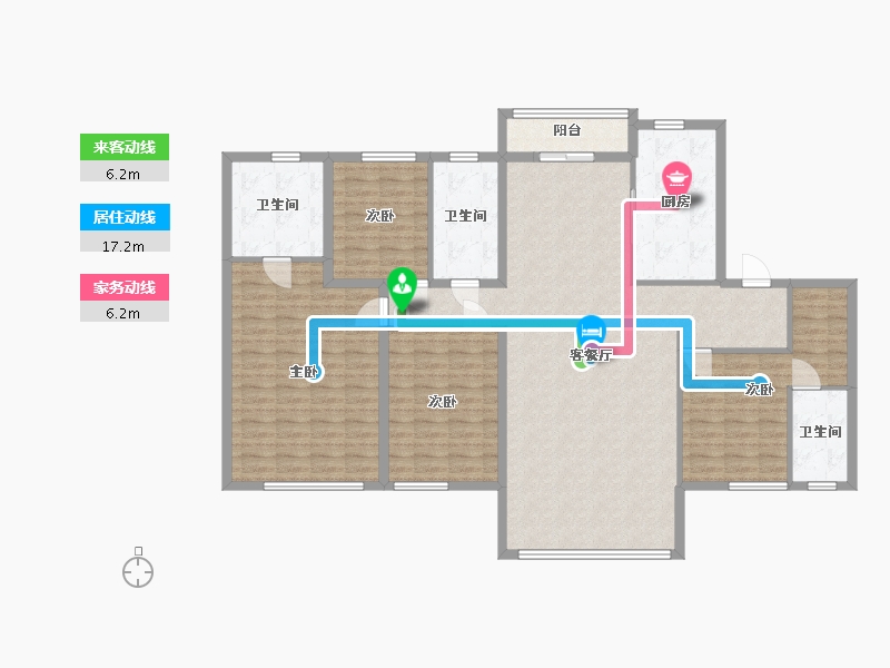 河北省-唐山市-滨海华府-156.00-户型库-动静线