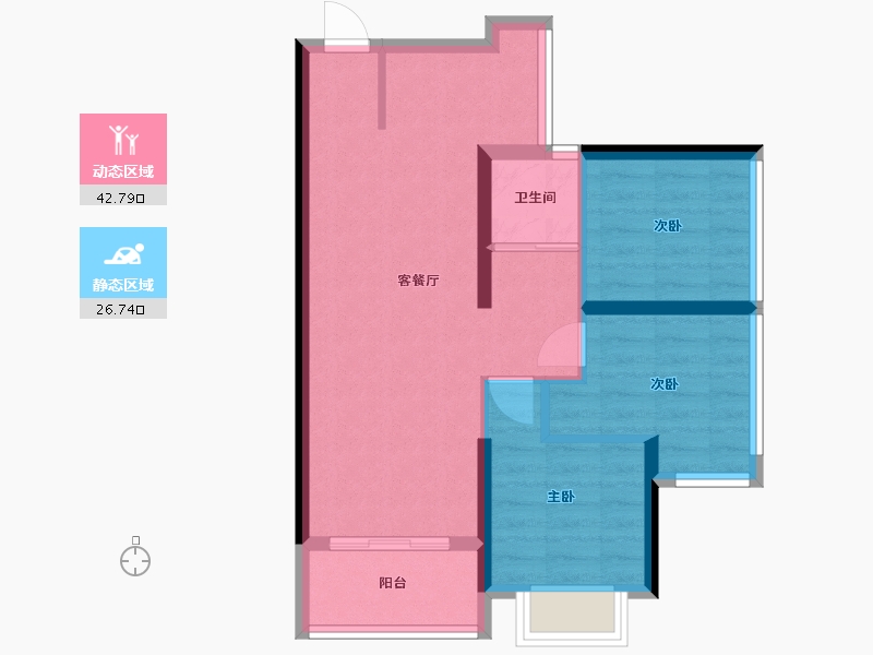 广东省-深圳市-壹城中心-60.00-户型库-动静分区