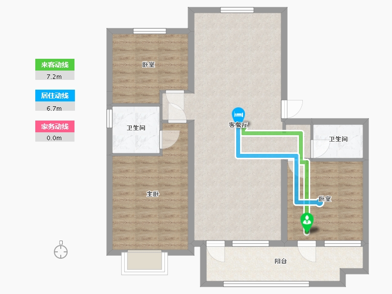 山东省-临沂市-香墅湾-100.80-户型库-动静线