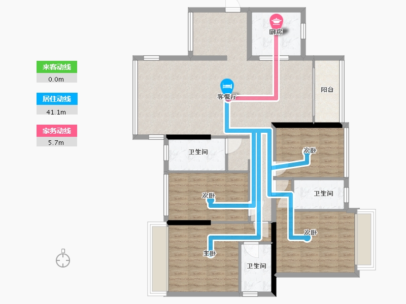 广东省-清远市-臻景豪庭-112.00-户型库-动静线