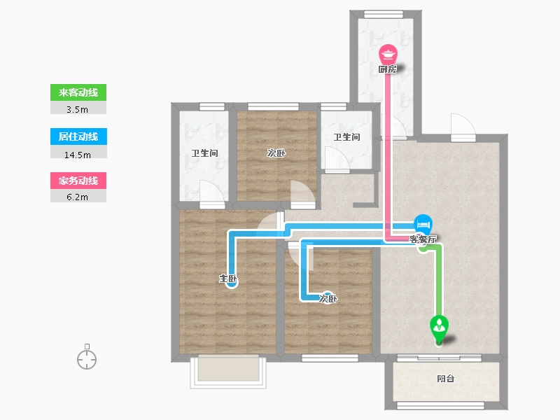 河北省-沧州市-金狮国际-103.00-户型库-动静线