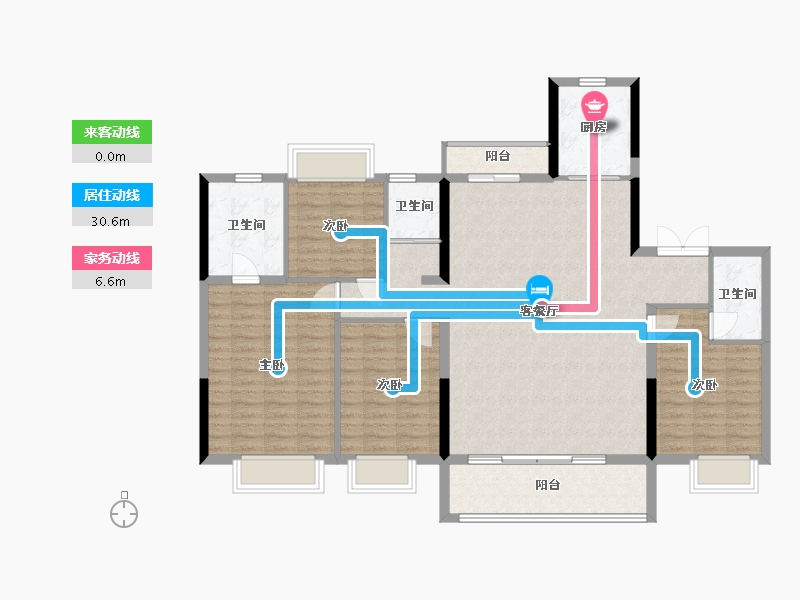 江西省-吉安市-碧桂园-120.00-户型库-动静线