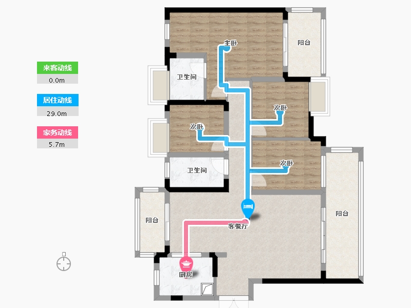 湖北省-宜昌市-春江明月-118.84-户型库-动静线