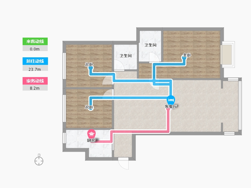 河南省-安阳市-宏盛昌家苑2期-110.40-户型库-动静线