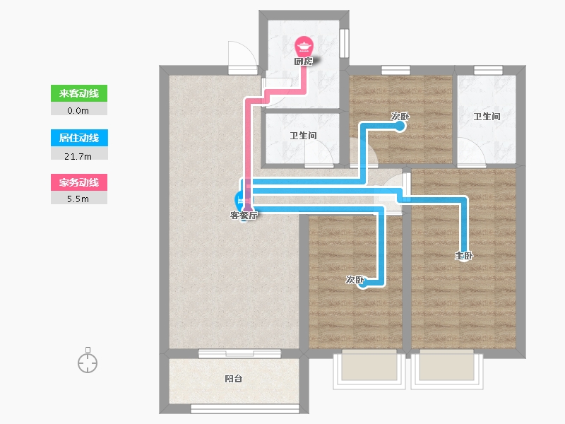 河北省-邢台市-丰州金尊府-88.00-户型库-动静线