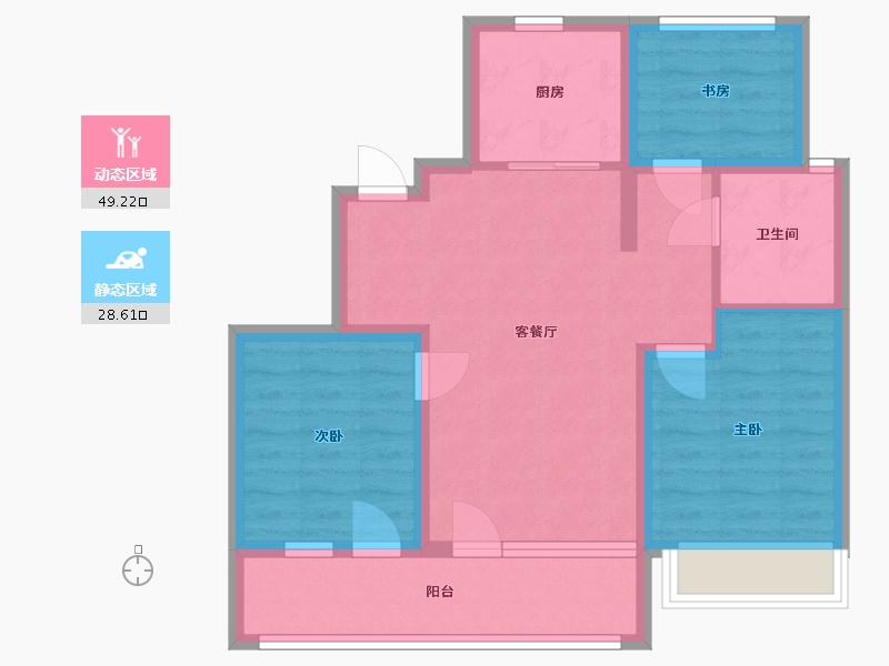 山东省-济宁市-运河春晓-76.00-户型库-动静分区