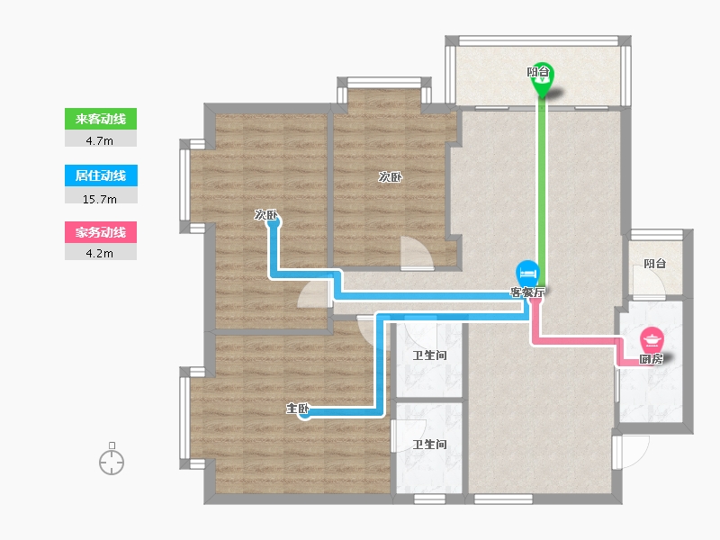 广东省-珠海市-中珠豪庭-86.40-户型库-动静线