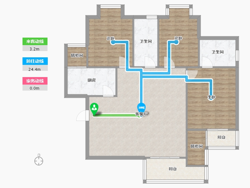 陕西省-西安市-华府-112.00-户型库-动静线