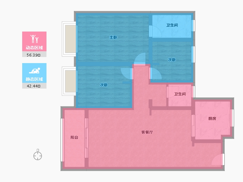 山东省-临沂市-泓尚华府-100.00-户型库-动静分区