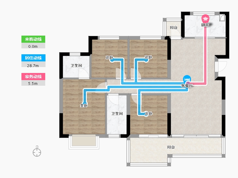 四川省-乐山市-和喜云璟-92.00-户型库-动静线