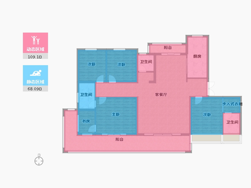 河南省-周口市-建业君邻府-160.00-户型库-动静分区