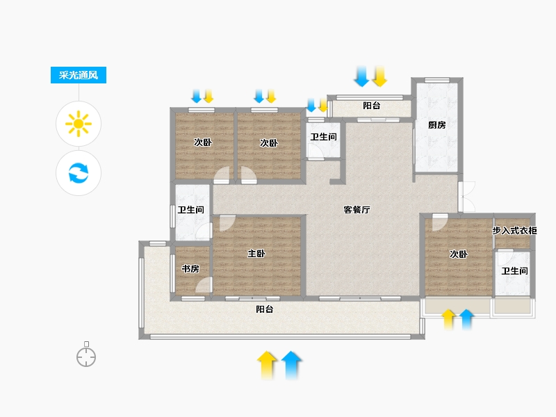 河南省-周口市-建业君邻府-160.00-户型库-采光通风