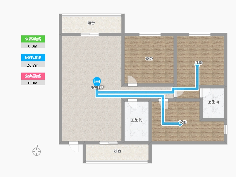 广东省-江门市-金汇城市广场-106.00-户型库-动静线