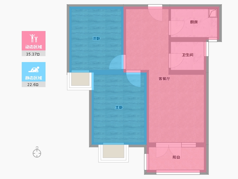 安徽省-合肥市-安百苑-48.00-户型库-动静分区