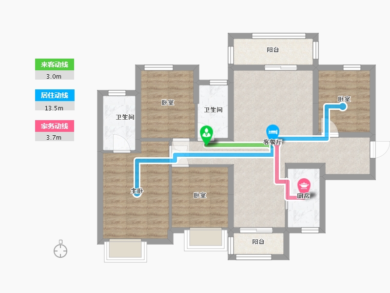 广西壮族自治区-柳州市-融创江南林语-102.40-户型库-动静线