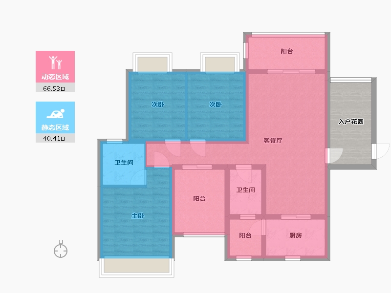 广西壮族自治区-来宾市-裕达仙湖铭邸-109.28-户型库-动静分区