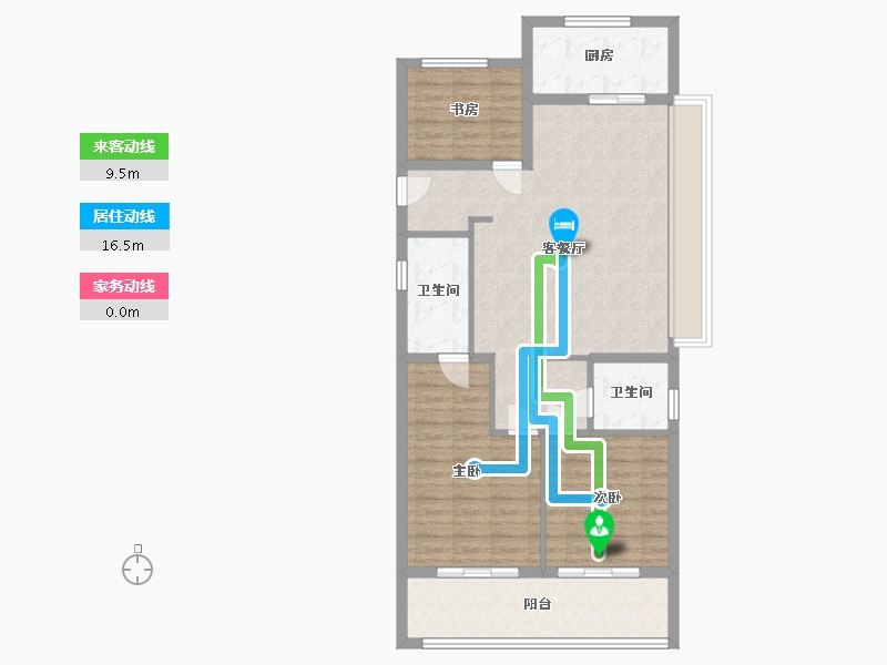 浙江省-温州市-云璟湾-96.00-户型库-动静线