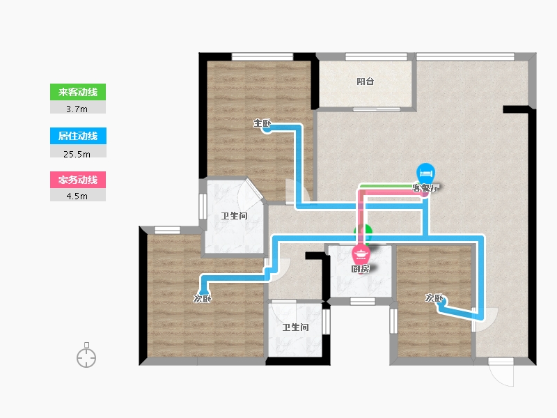 福建省-宁德市-玖珑国际-79.80-户型库-动静线