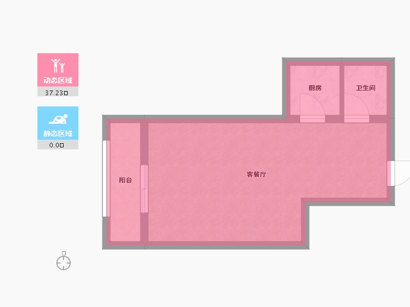 江苏省-无锡市-东方瑞景苑A区-36.11-户型库-动静分区