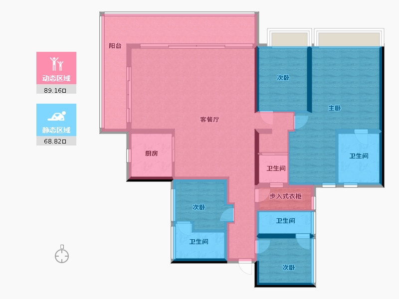 广西壮族自治区-百色市-星河上城-142.40-户型库-动静分区