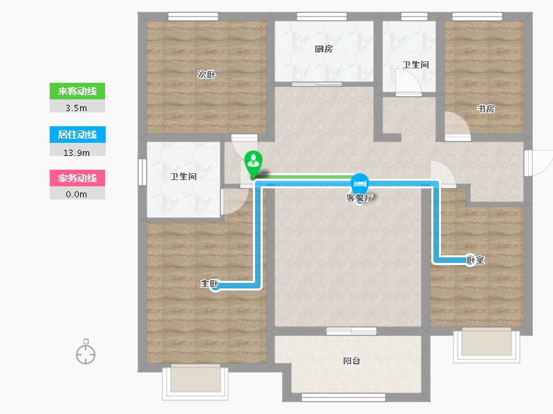 山东省-济宁市-皇营东郡-108.00-户型库-动静线