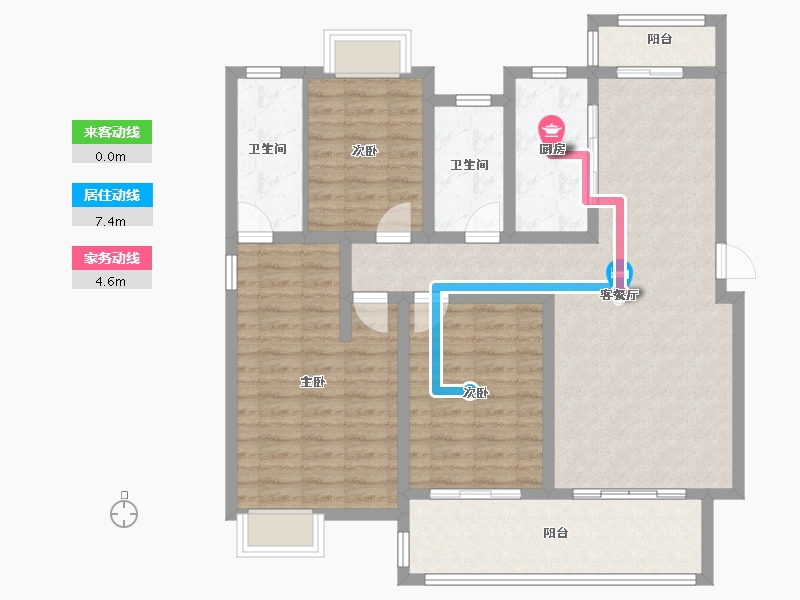 江西省-景德镇市-阳光东园-110.00-户型库-动静线