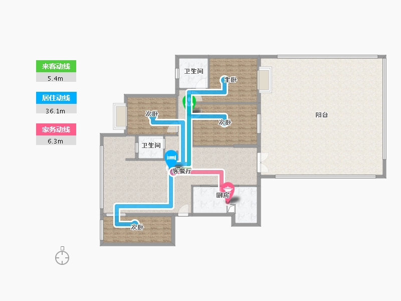 广西壮族自治区-桂林市-名门世家-112.00-户型库-动静线