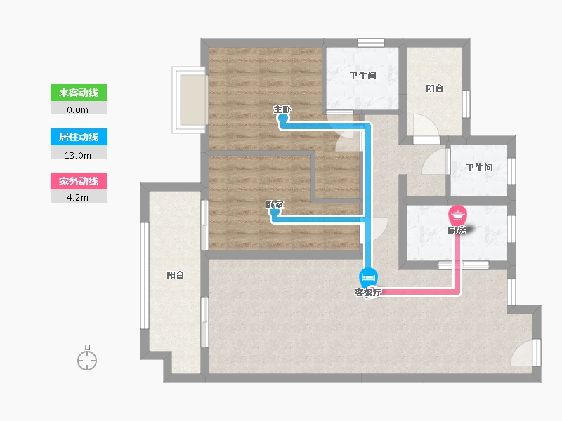 江苏省-扬州市-悦珑湾-96.00-户型库-动静线