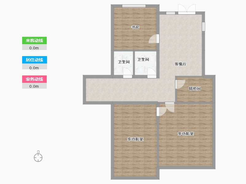 北京-北京市-汇航桃园-120.00-户型库-动静线