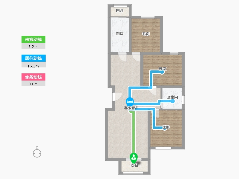 河北省-邢台市-世纪华府-88.00-户型库-动静线