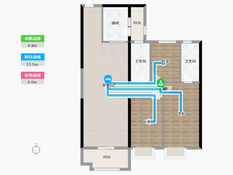 山西省-大同市-碧桂园凤栖台-100.00-户型库-动静线