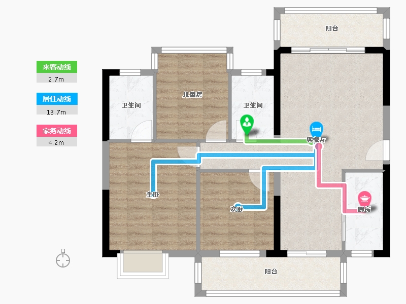 广东省-东莞市-天悦中央-92.00-户型库-动静线