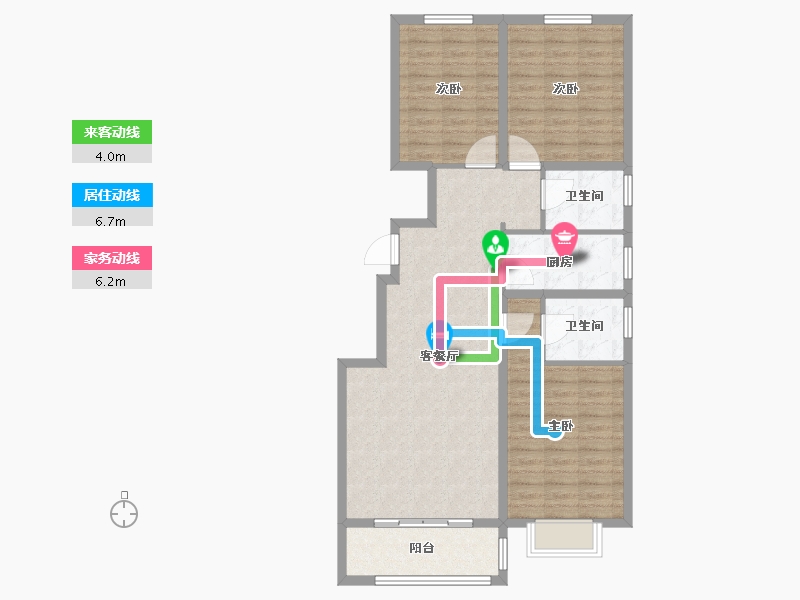 河北省-保定市-国仕山-96.00-户型库-动静线