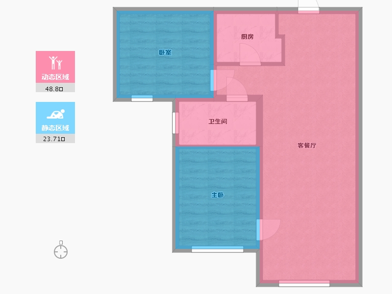 河北省-邯郸市-鸡泽县东城首府-73.20-户型库-动静分区