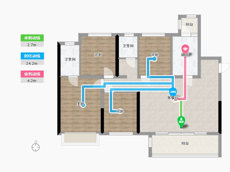 四川省-成都市-锦澜悦山-108.80-户型库-动静线