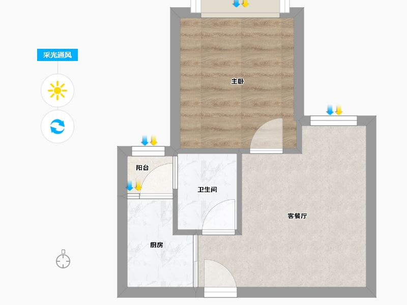 广东省-深圳市-TT国际公寓-28.12-户型库-采光通风