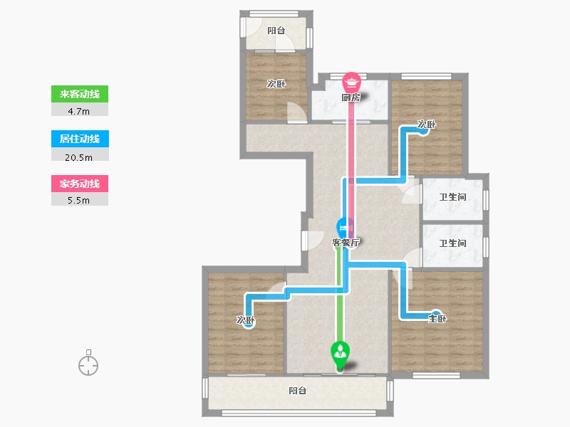 浙江省-温州市-大发融悦东方-91.63-户型库-动静线