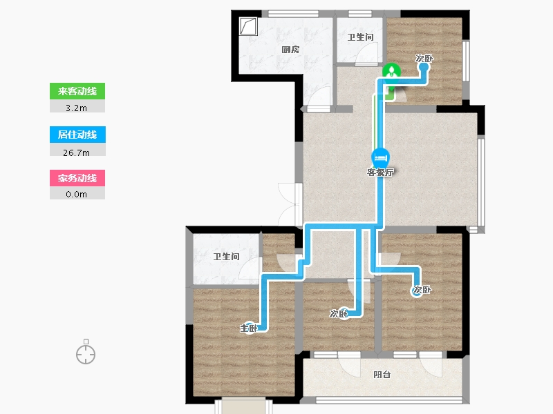 山东省-济宁市-尚龙原著-108.80-户型库-动静线