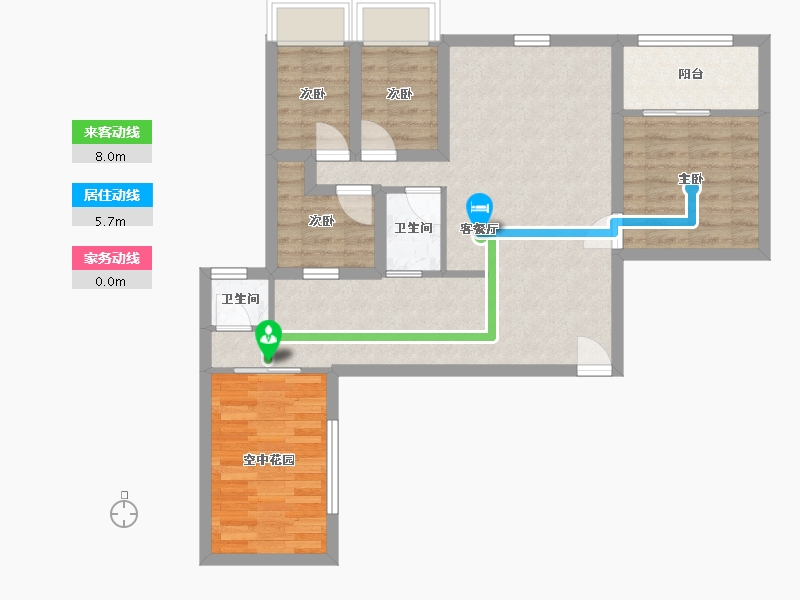 广东省-深圳市-天明居-76.99-户型库-动静线