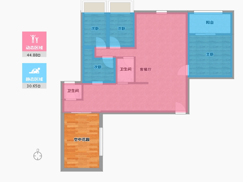 广东省-深圳市-天明居-76.99-户型库-动静分区