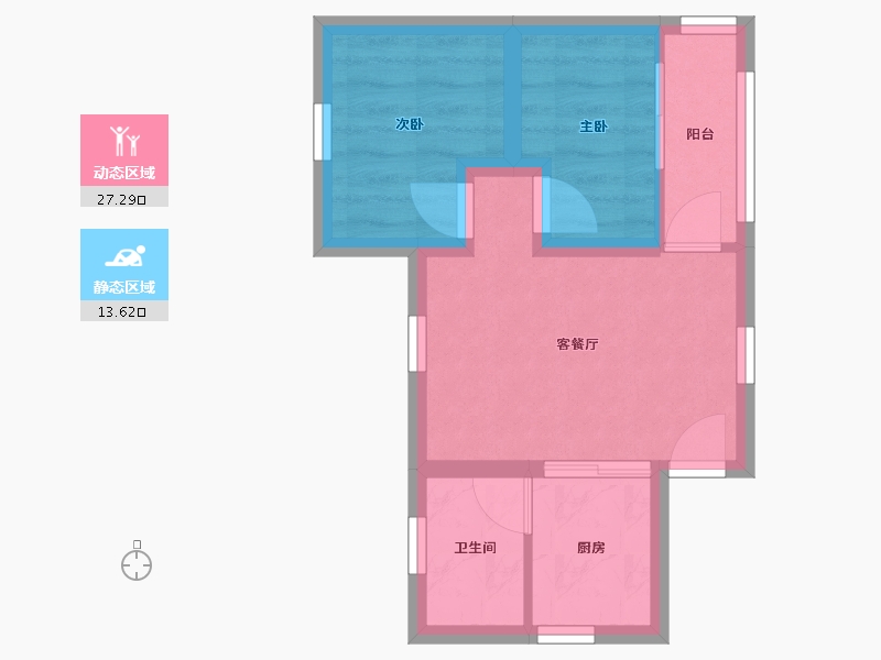 广东省-深圳市-景田北小区-35.56-户型库-动静分区