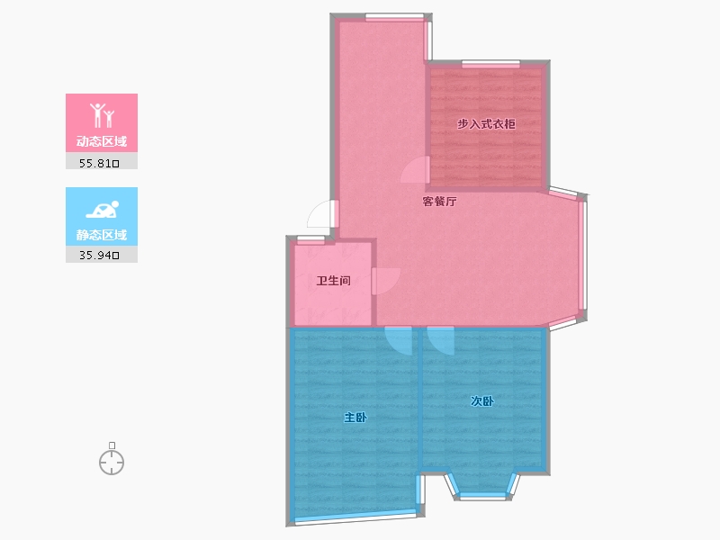 江苏省-南京市-天华-76.00-户型库-动静分区