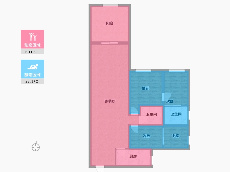 广东省-深圳市-香雅园-82.41-户型库-动静分区