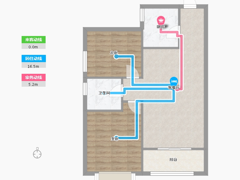 陕西省-西安市-智慧新城-69.32-户型库-动静线