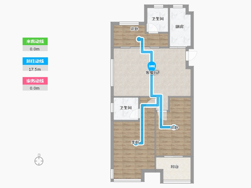 浙江省-湖州市-桐昆名仕府-80.80-户型库-动静线