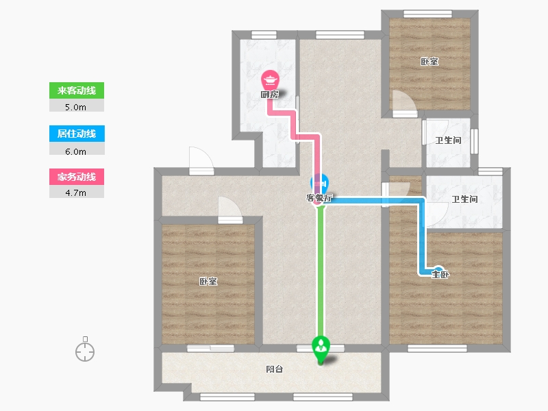 山东省-济南市-祥生东方越-93.60-户型库-动静线