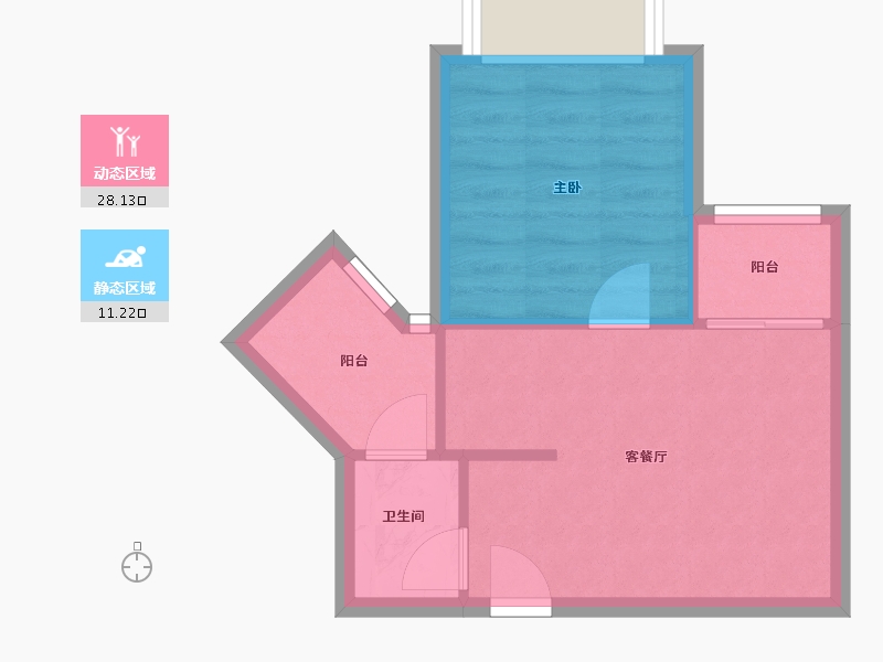 广东省-深圳市-TT国际公寓-35.10-户型库-动静分区