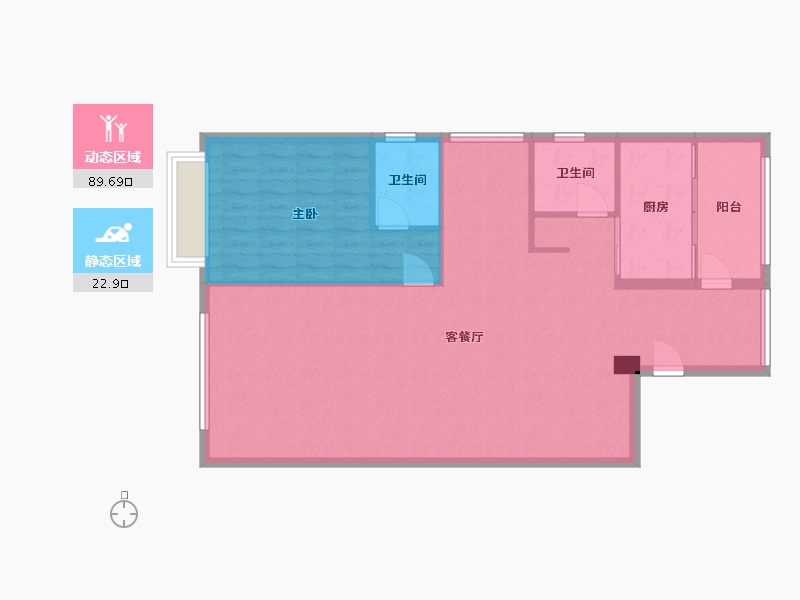 广东省-广州市-小院雨华一街-116.00-户型库-动静分区