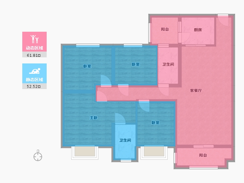 广西壮族自治区-百色市-恒宁铂金府-101.00-户型库-动静分区